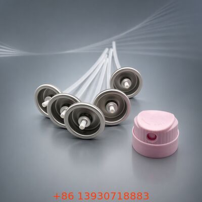 صمام رذاذ يركز على الجذر للشامبو الجاف بمادة الصفيح، استخدام عمودي أو مقلوب، وتوزيع متساوٍ