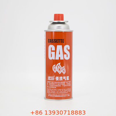 Tin Empty 227g Gas Cartridge Valve Aerosol Spray Valve مع مجموعة الغطاء الأحمر