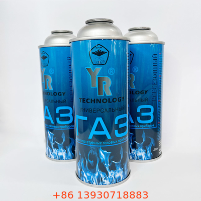 علبة وقود البروبان علبة غاز البوتان 65 * 158 ملم نوع ملحق