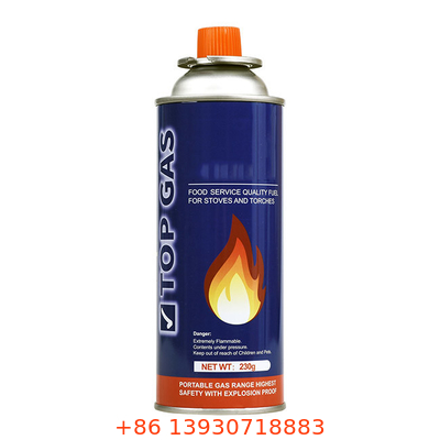 وعاء غاز بوتان مع 220g و 227g سعة 65 × 158 مم للتطبيقات الصناعية