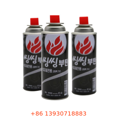 220g غاز بوتان علبة 65 X 158 مم CMYK 4 لون و Panton لون