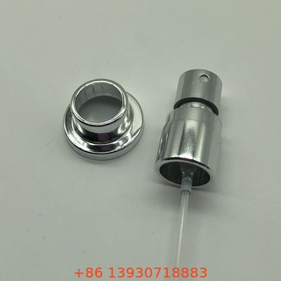 مضخة عطر فضية مصممة بدقة مع رذاذ متحكم به ثابت وتشطيب معدني مقاوم