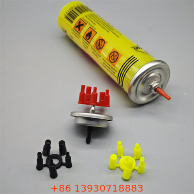 آلية صمام الأيروسول الأكثر إعتماداً للصمام الأليع القابل للإستخدام مرة واحدة لأجهزة اللهب المنتجة بكميات كبيرة مع التحكم في الغازات ضد التسرب