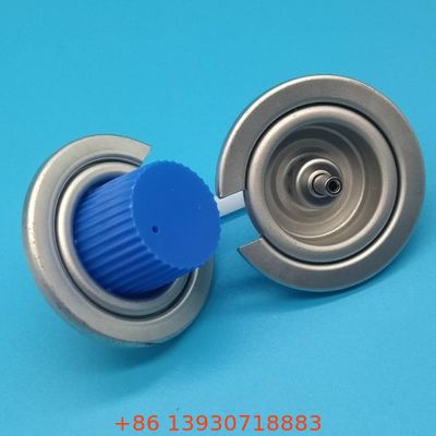 High-Flow Industrial Gas Canister Valve for Manufacturing and Metalworking Applications with Tamper-Proof Design