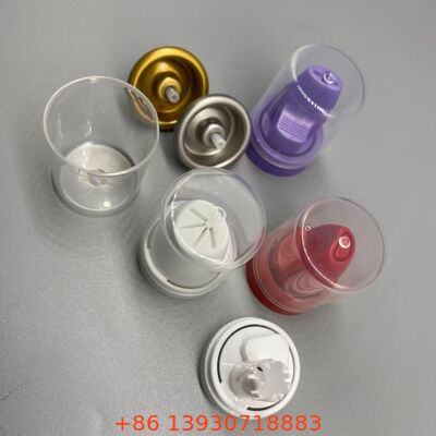 صمام بخاخ أيروسول مقاوم للتآكل من الألومنيوم مع وظيفة 360 درجة لموس الشعر