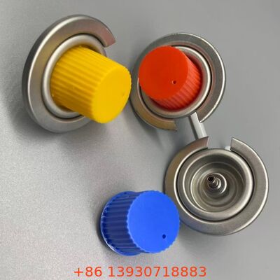 صمام موقد الطهي الخارجي بطول 1 بوصة مع غطاء أمان أحمر