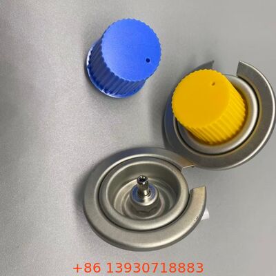 صمام موقد الطهي الخارجي بطول 1 بوصة مع غطاء أمان أحمر