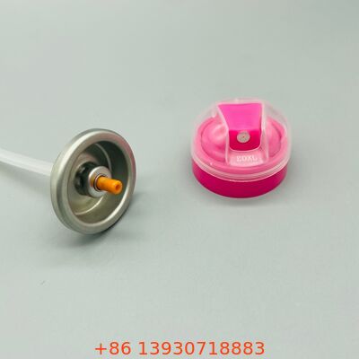 صمام الأيروسول الدقيق لرذاذ الجسم مع تصميم مضاد للتسرب ، ربيع الفولاذ المقاوم للصدأ ، وطول أنبوب الغطس القابل للتخصيص