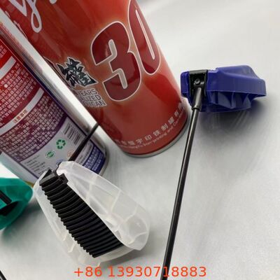 مشغل الزناد القابل للطي عالي الأداء مع آلية قفل مانعة للتسرب، وأنبوب تمديد متكامل، وفوهة رذاذ مزدوجة الحركة لمنتجات العناية بالهباء الجوي